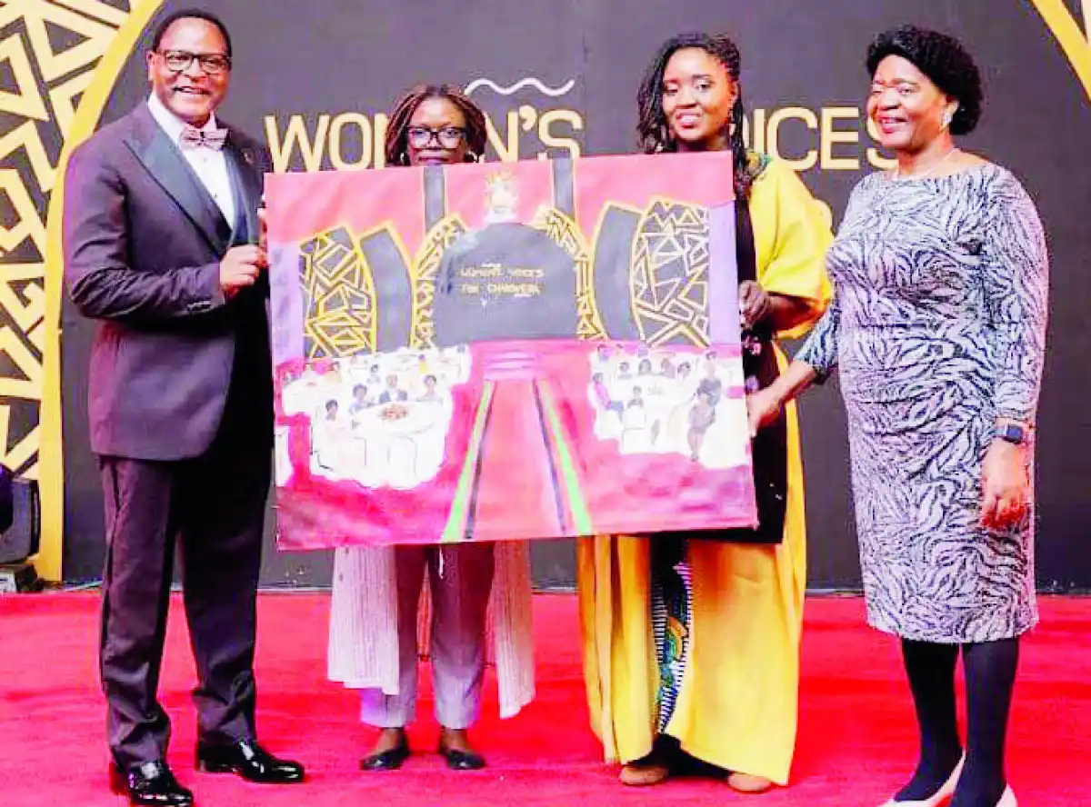 3 hours live painting at Kamuzu Palace