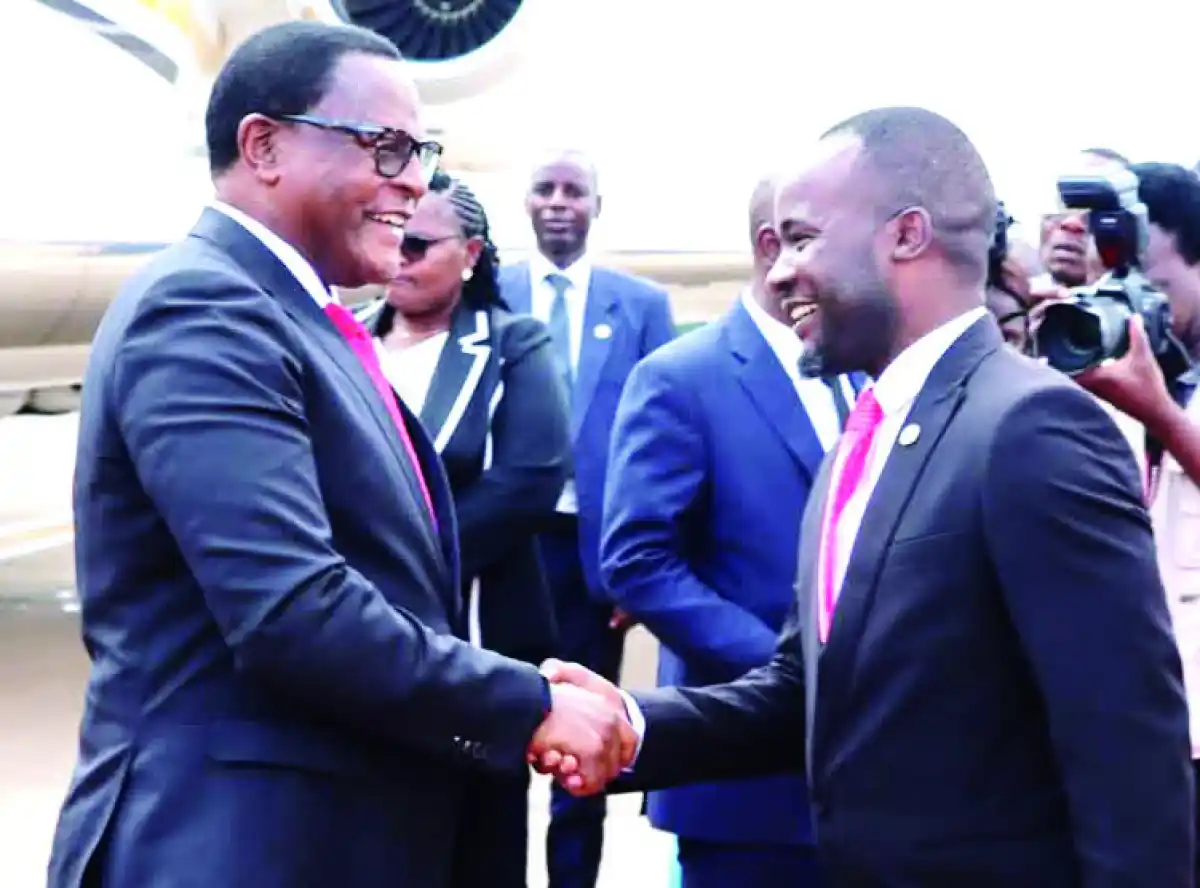 Chakwera back home, hopeful