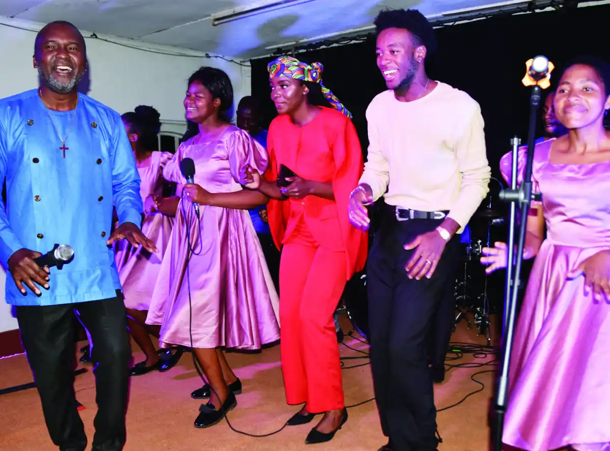 David Banda performs with Ndirande Anglican Voices