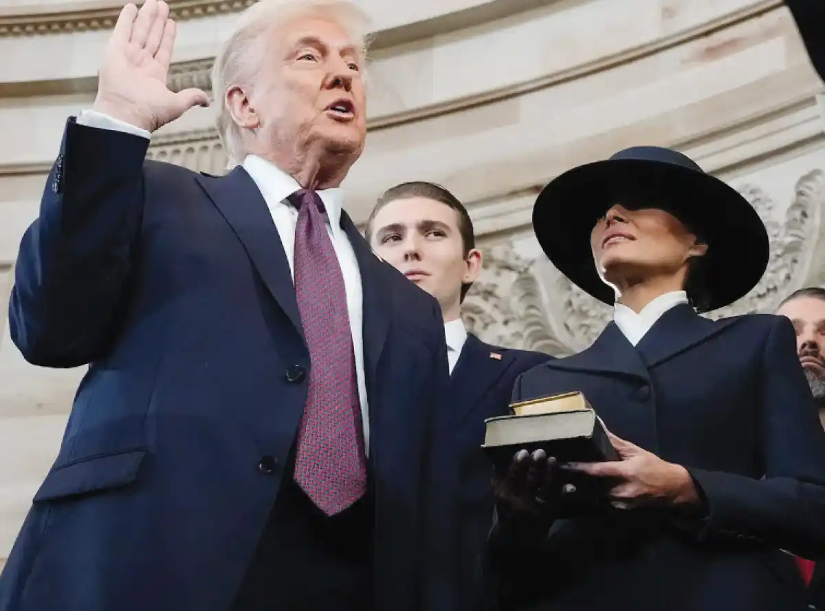 Donald Trump sworn in, says he was saved by God
