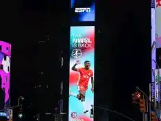 Temwa Chawinga shines bright in Times Square